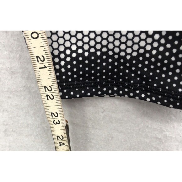 Danskin Now Athletic Leggings Size Large 12-14 Black Pixel Camouflage Workout - Picture 8 of 14